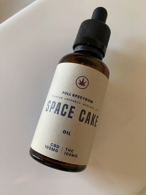 Bewertung Space Cake THC & CBD Öl