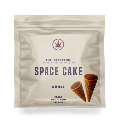 Packaging Space Cake 25mg THC